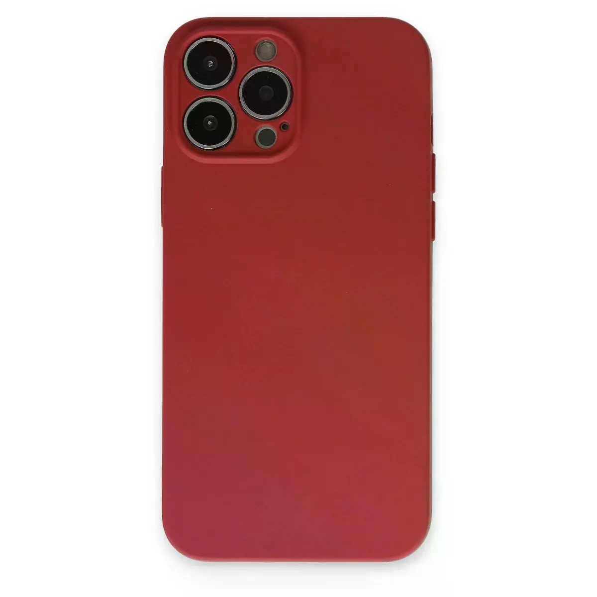 İphone 13 Pro Kılıf Nano İçi Kadife Silikon - Kiremit