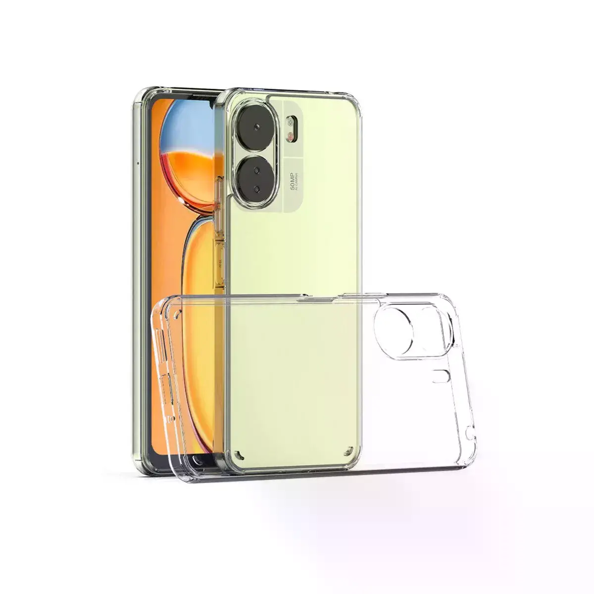 Xiaomi Redmi 13c Kılıf Lüx Şeffaf Silikon