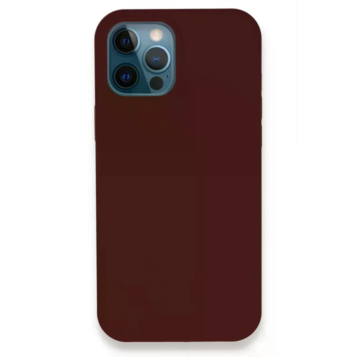 İphone 12 Pro Kılıf Lansman Legant Silikon - Bordo