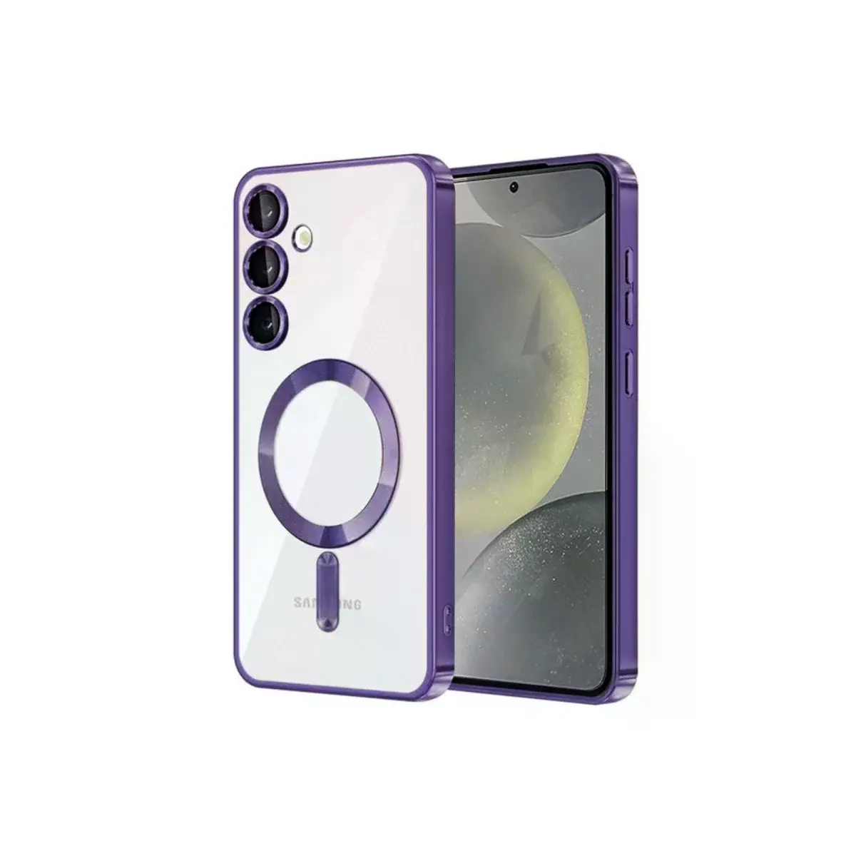 Samsung Galaxy S23 Kılıf Kross Magneticsafe Kapak - Mor