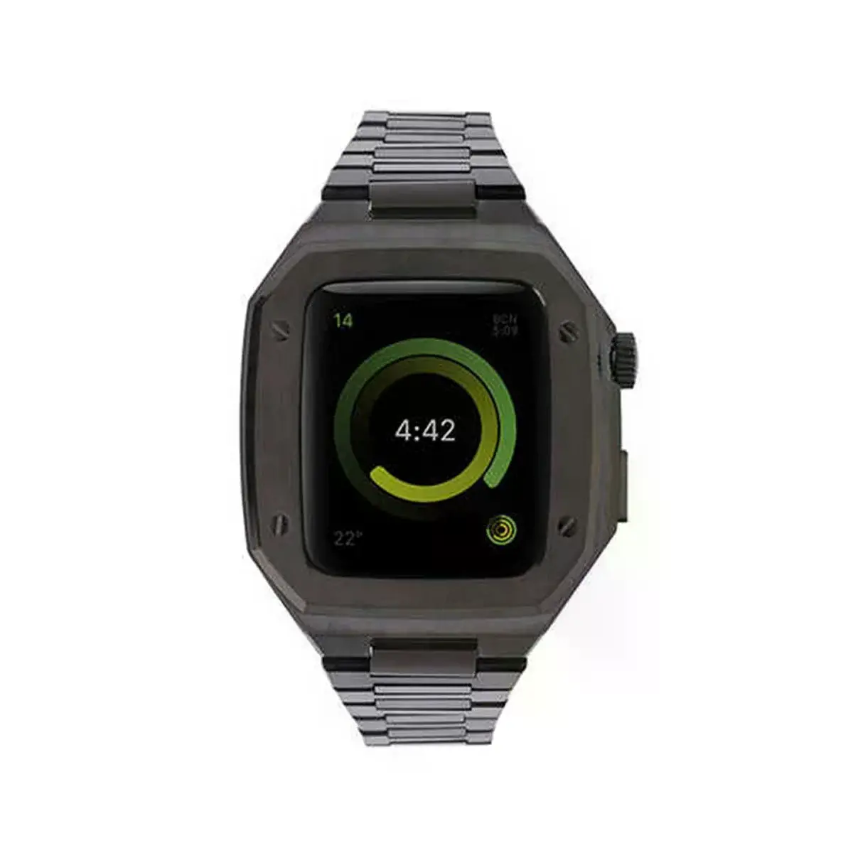 Watch 44mm Metal Petek Kasalı Kordon - Siyah