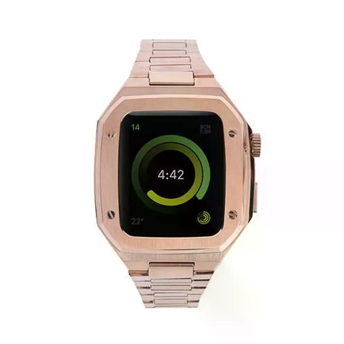 Watch 44mm Metal Petek Kasalı Kordon - Rose Gold