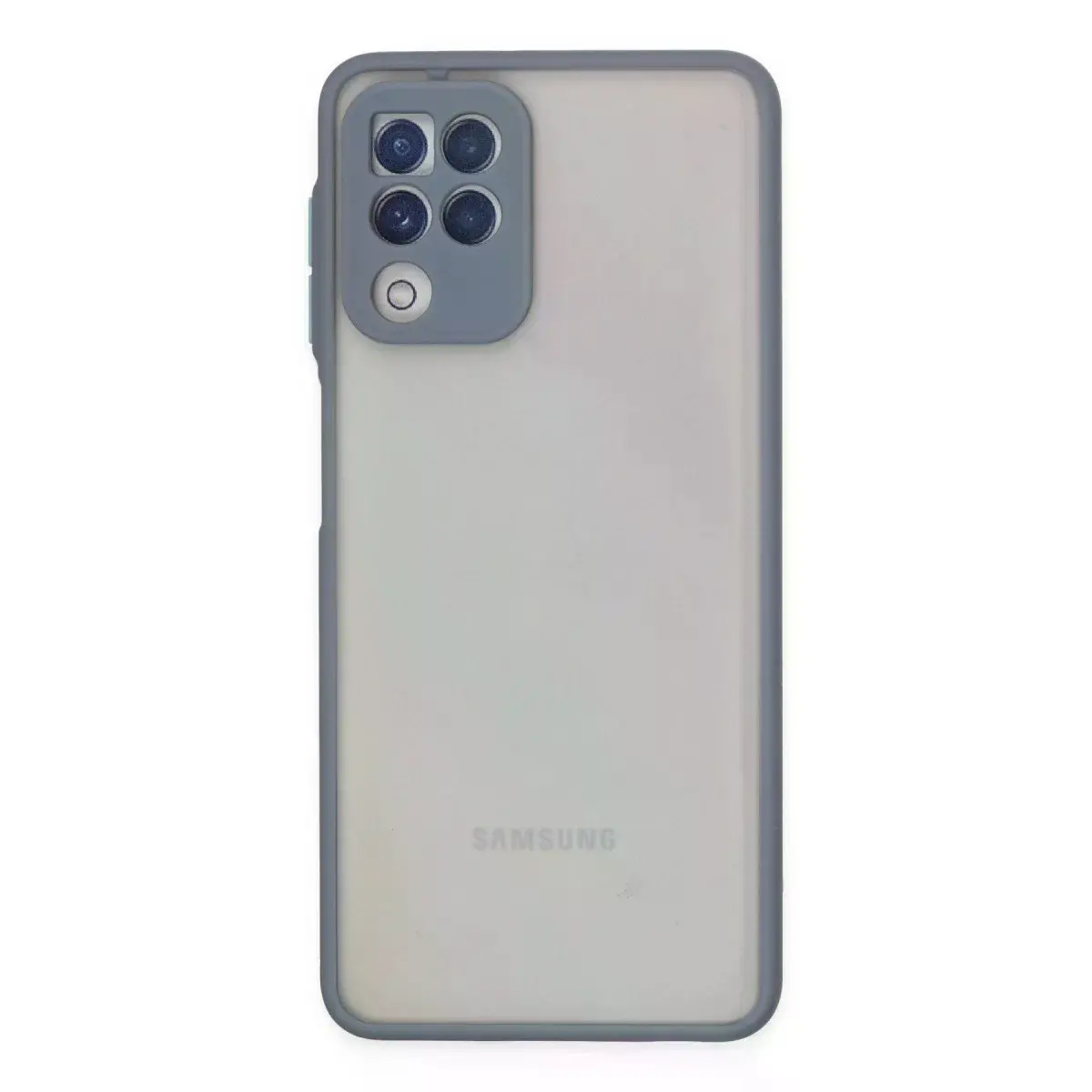 Samsung Galaxy A22 Kılıf Montreal Silikon Kapak - Gri