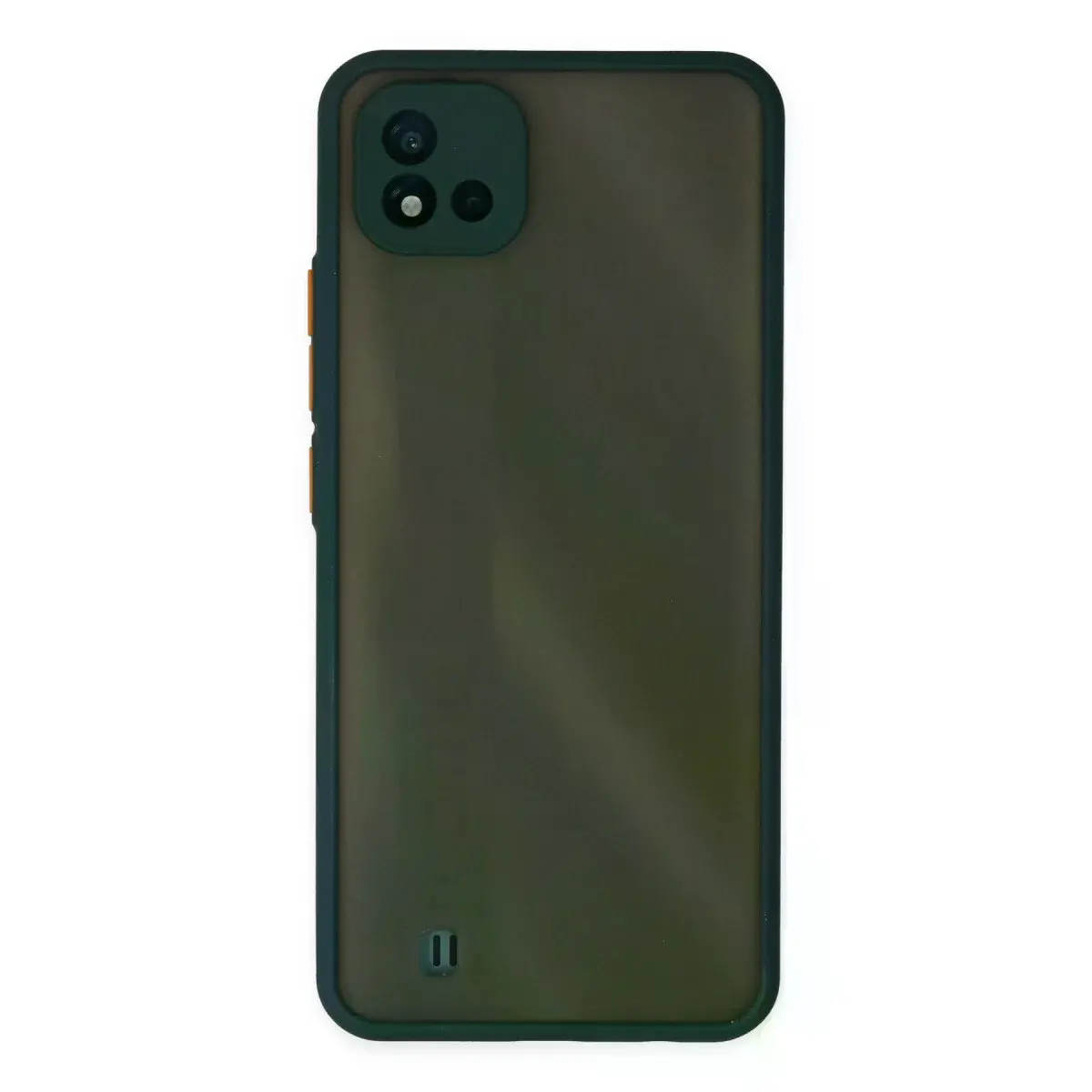 Realme C11 2021 Kılıf Montreal Silikon Kapak - Yeşil