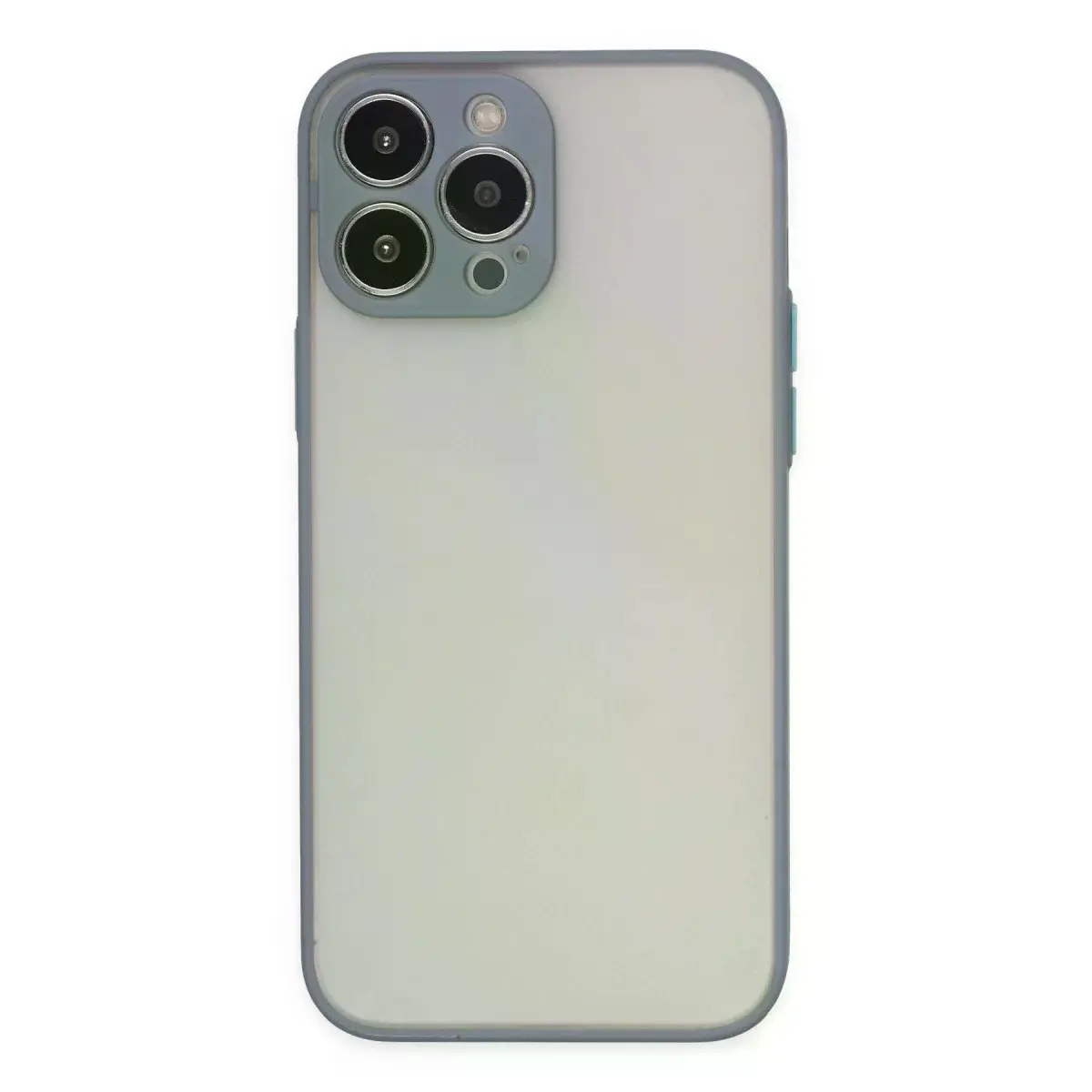 İphone 13 Pro Kılıf Montreal Silikon Kapak - Gri