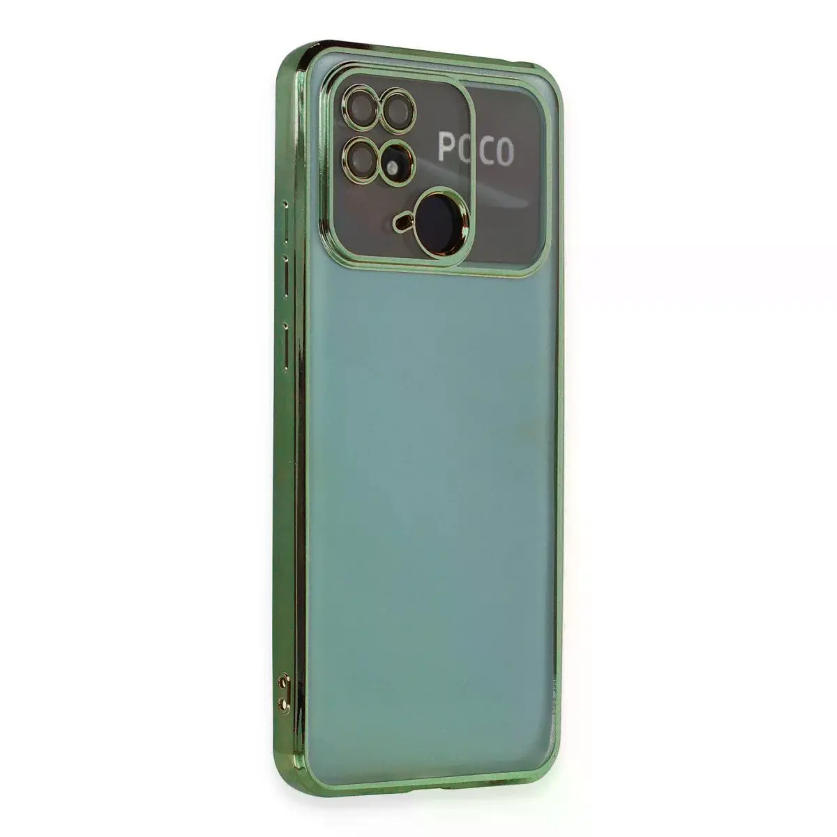 Xiaomi Redmi 10c Kılıf Razer Lensli Silikon - Yeşil