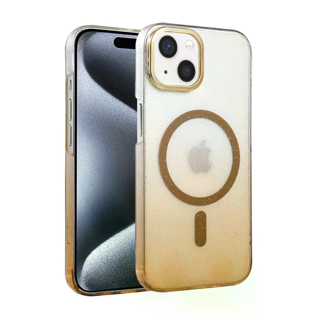 İphone 14 Glossy Magsafe Kapak - Çöl Titanyum