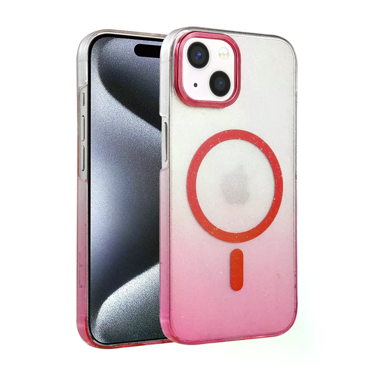 İphone 15 Plus Glossy Magsafe Kapak - Pembe