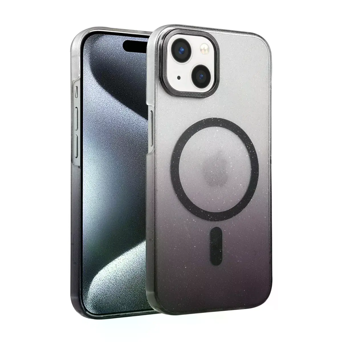 İphone 15 Plus Glossy Magsafe Kapak - Siyah