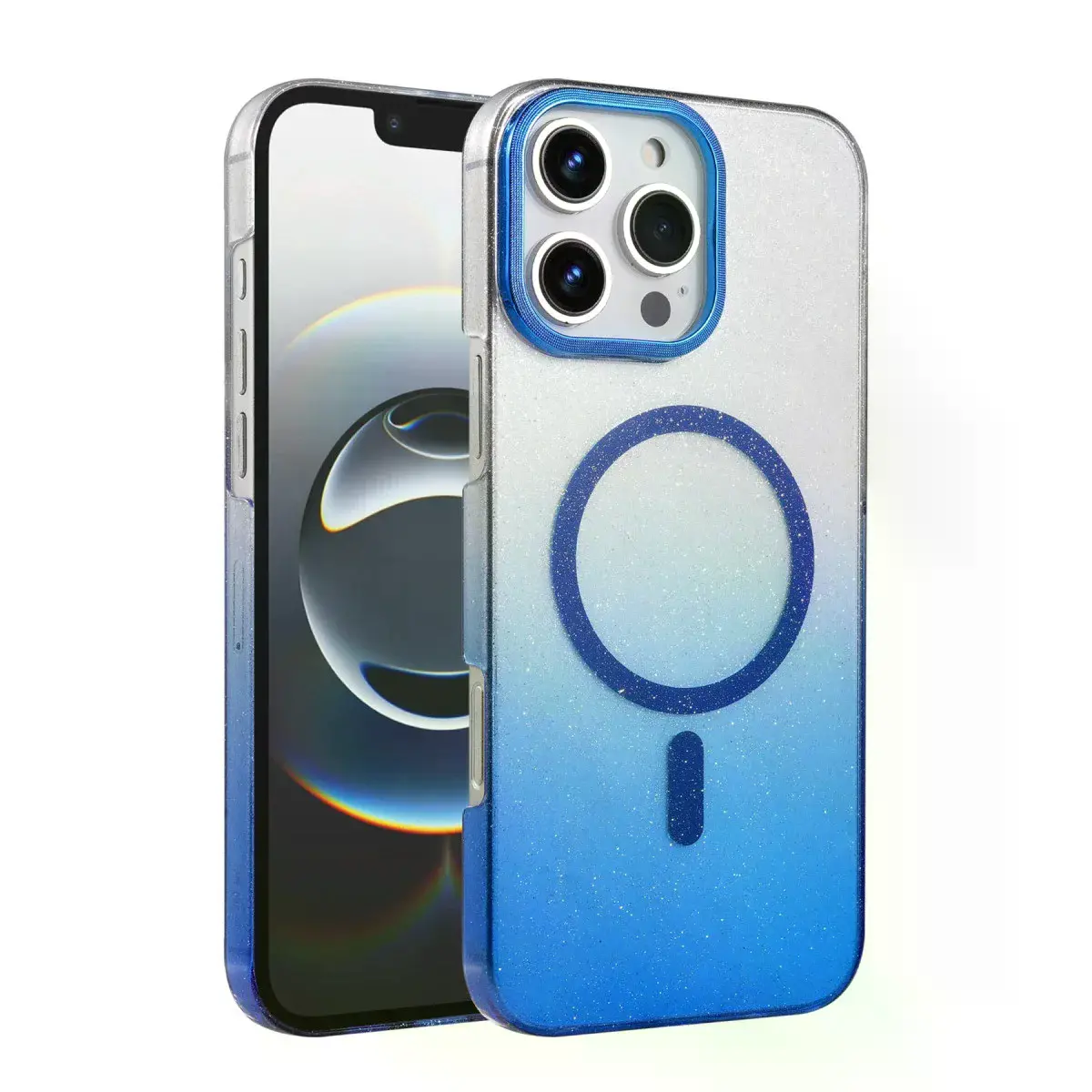 İphone 16 Pro Max Glossy Magsafe Kapak - Mavi