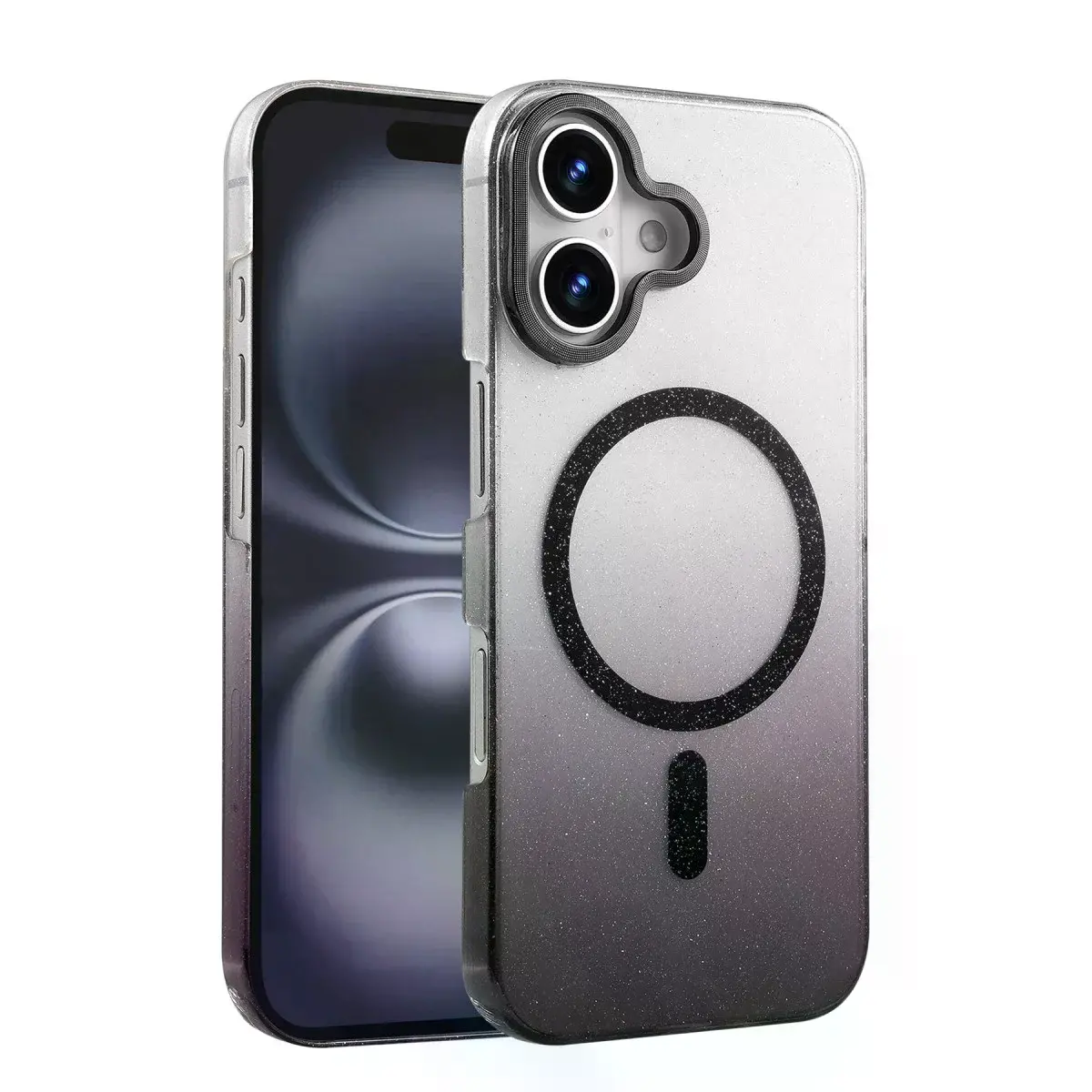 İphone 16 Plus Glossy Magsafe Kapak - Siyah