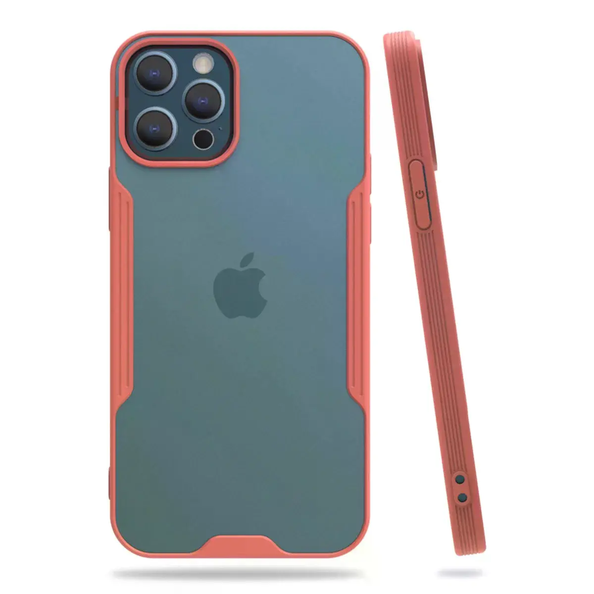 İphone 12 Pro Max Kılıf Platin Silikon - Pembe