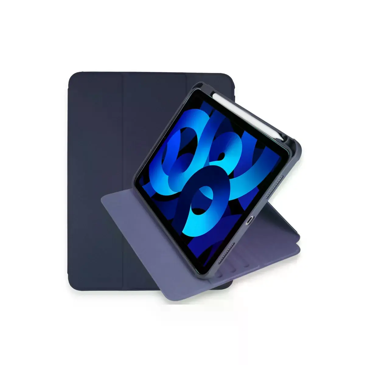 İpad Pro 11 (2021) Kılıf Ling 360 Kalemlikli Tablet Kılıf - Lacivert