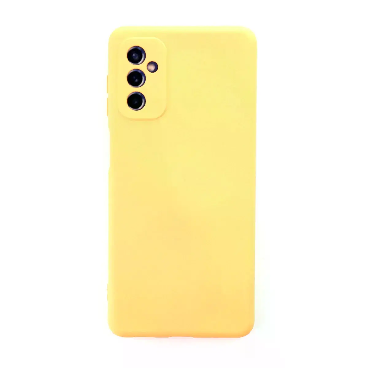 Samsung Galaxy M52 5g Kılıf Nano İçi Kadife Silikon - Sarı