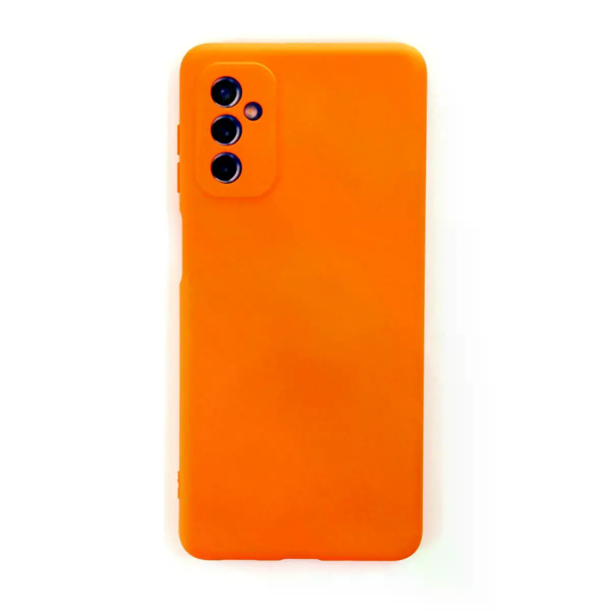 Samsung Galaxy M52 5g Kılıf Nano İçi Kadife Silikon - Turuncu