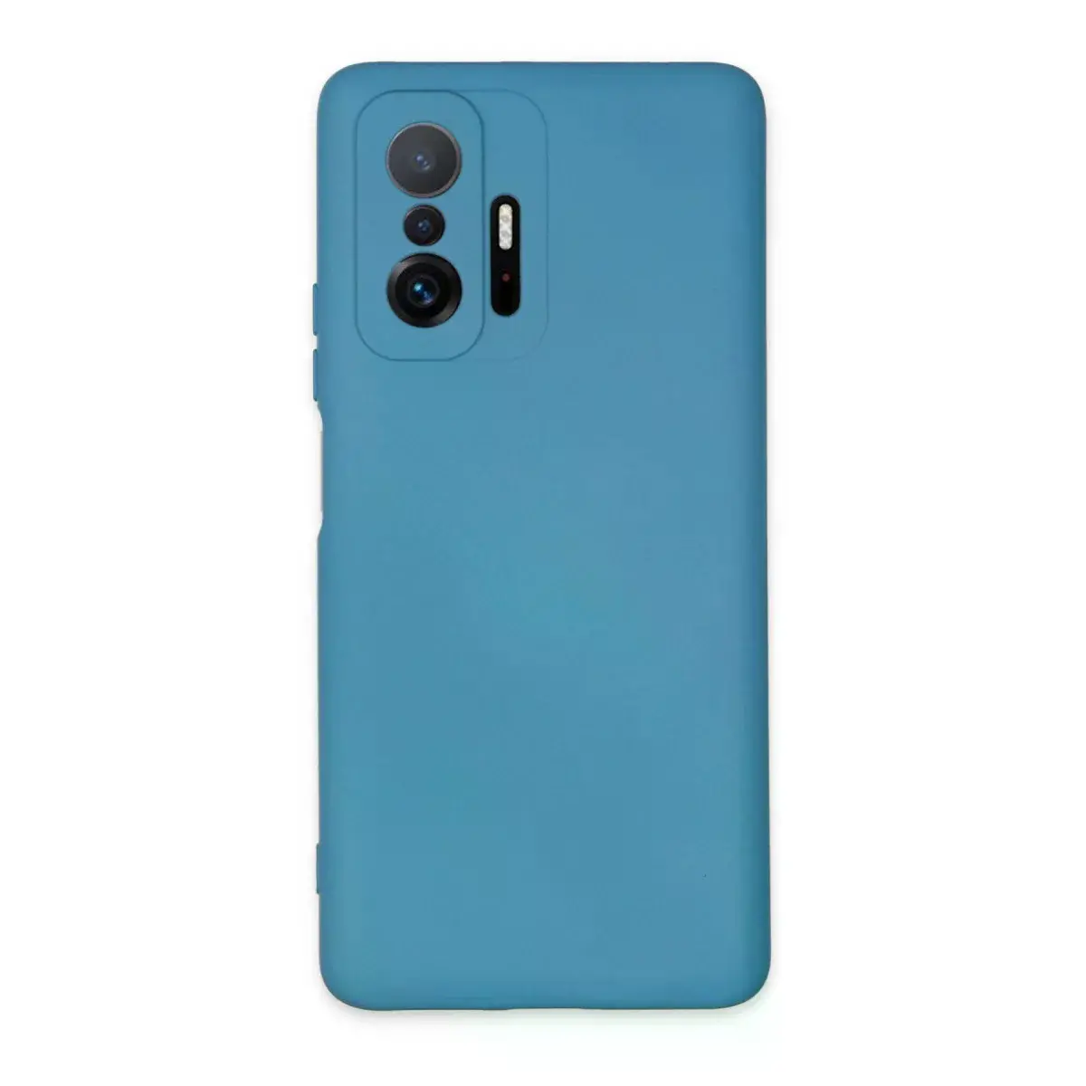 Xiaomi Mi 11t Pro Kılıf Nano İçi Kadife Silikon - Mavi