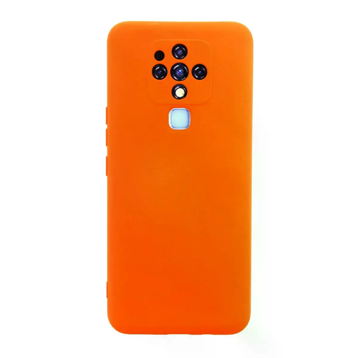 Tecno Camon 16 Kılıf Nano İçi Kadife Silikon - Turuncu