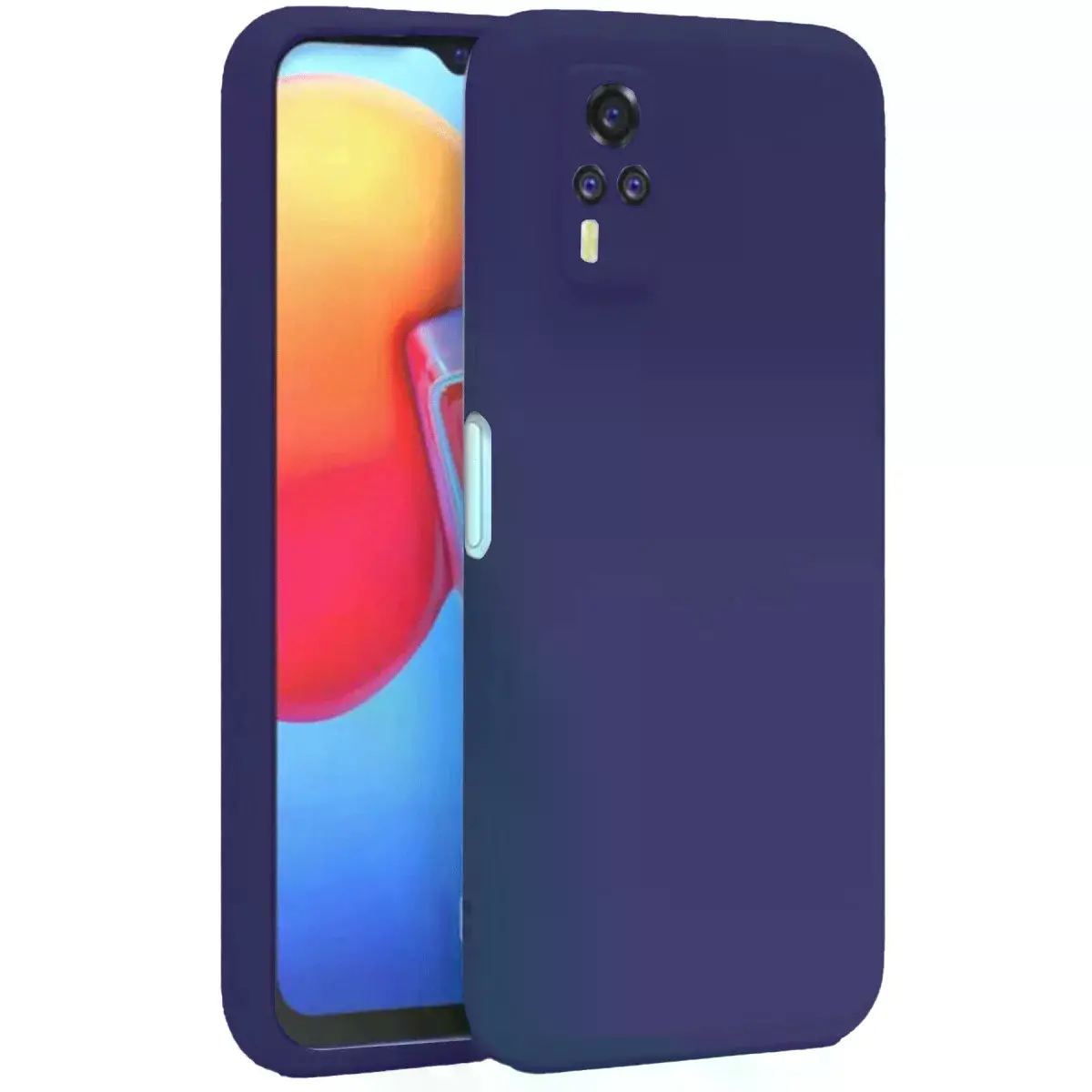 Vivo Y53s Kılıf Nano İçi Kadife Silikon - Mor
