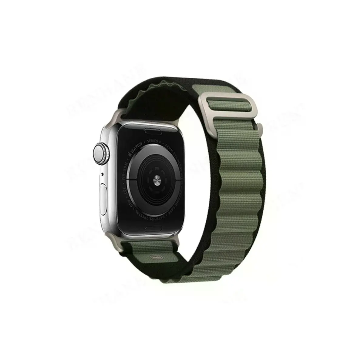 Watch 42mm Mountain Kordon - Siyah-yeşil