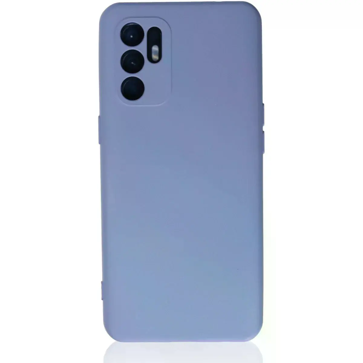 Oppo Reno 6 Kılıf Nano İçi Kadife Silikon - Lila