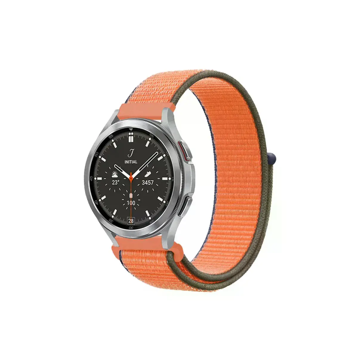 Watch 22mm Hasırlı Cırtcırtlı Kordon - Turuncu