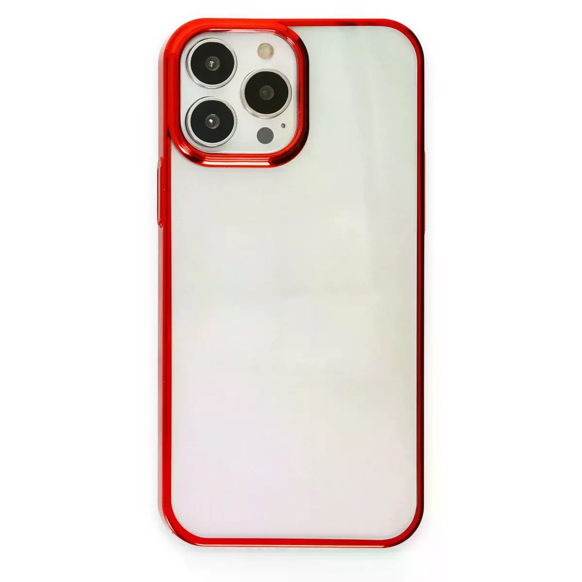 İphone 13 Pro Max Kılıf Element Silikon - Kırmızı