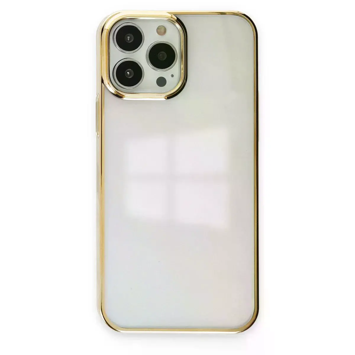 İphone 13 Pro Max Kılıf Element Silikon - Gold