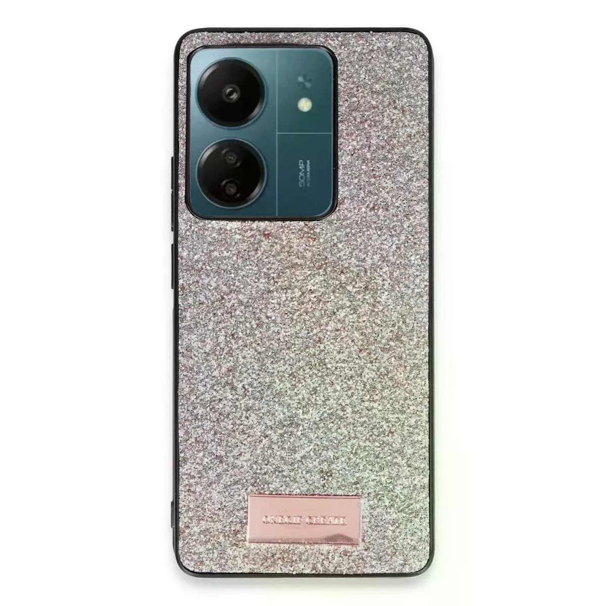 Onegif Xiaomi Redmi 13c Bright Simli Kapak - Gold
