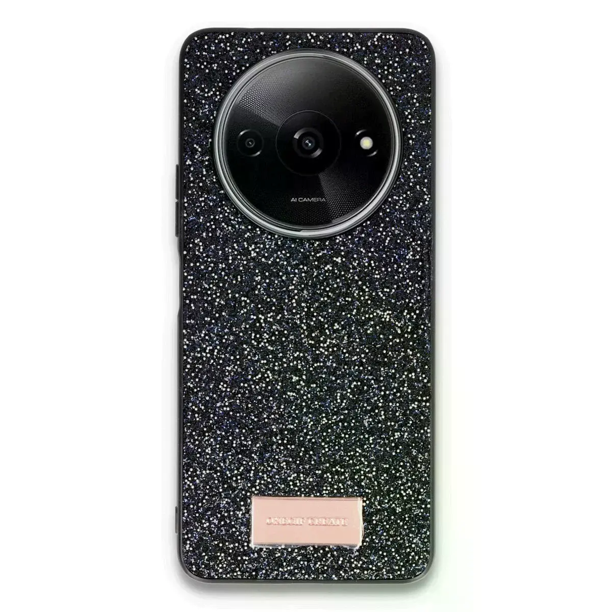 Onegif Xiaomi Redmi A3 4g Bright Simli Kapak - Siyah