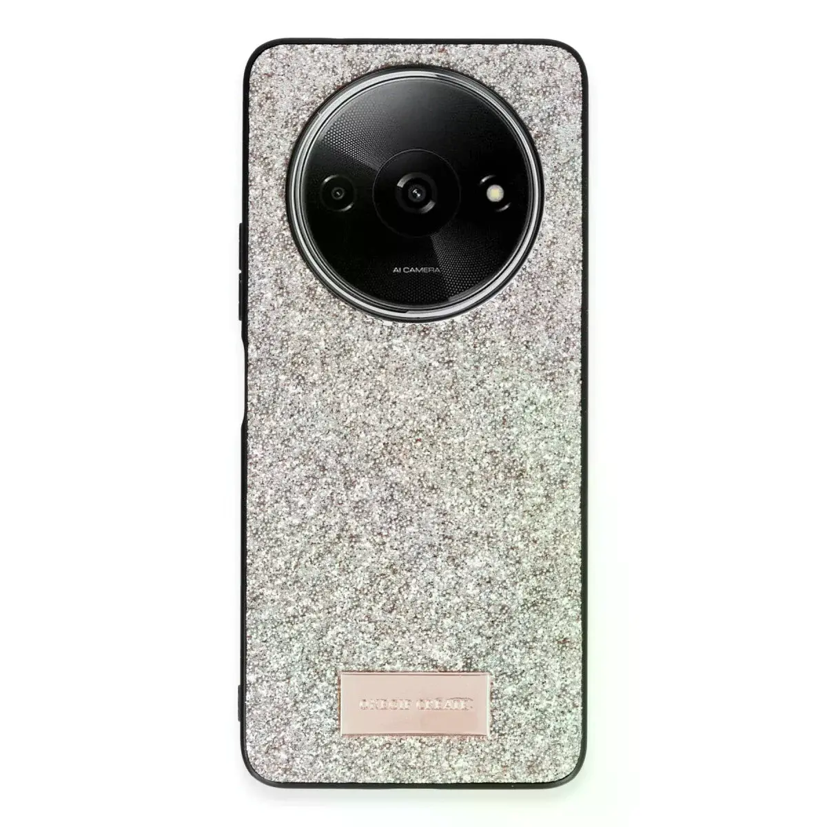 Onegif Xiaomi Redmi A3 4g Bright Simli Kapak - Gold