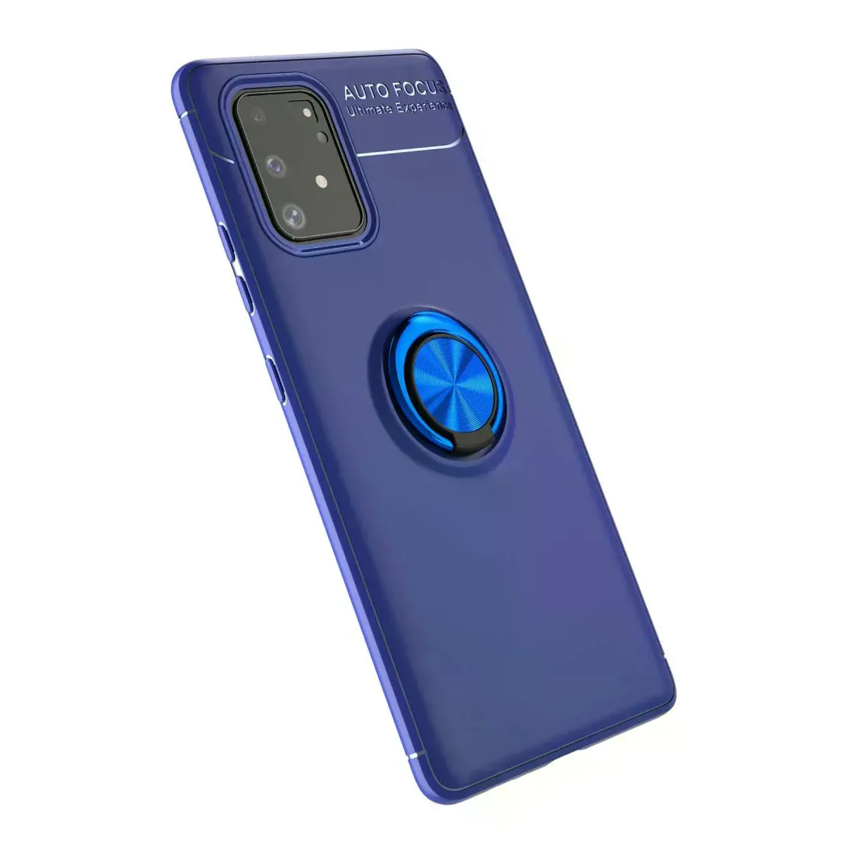 Samsung Galaxy A91 / S10 Lite Kılıf Range Yüzüklü Silikon - Mavi