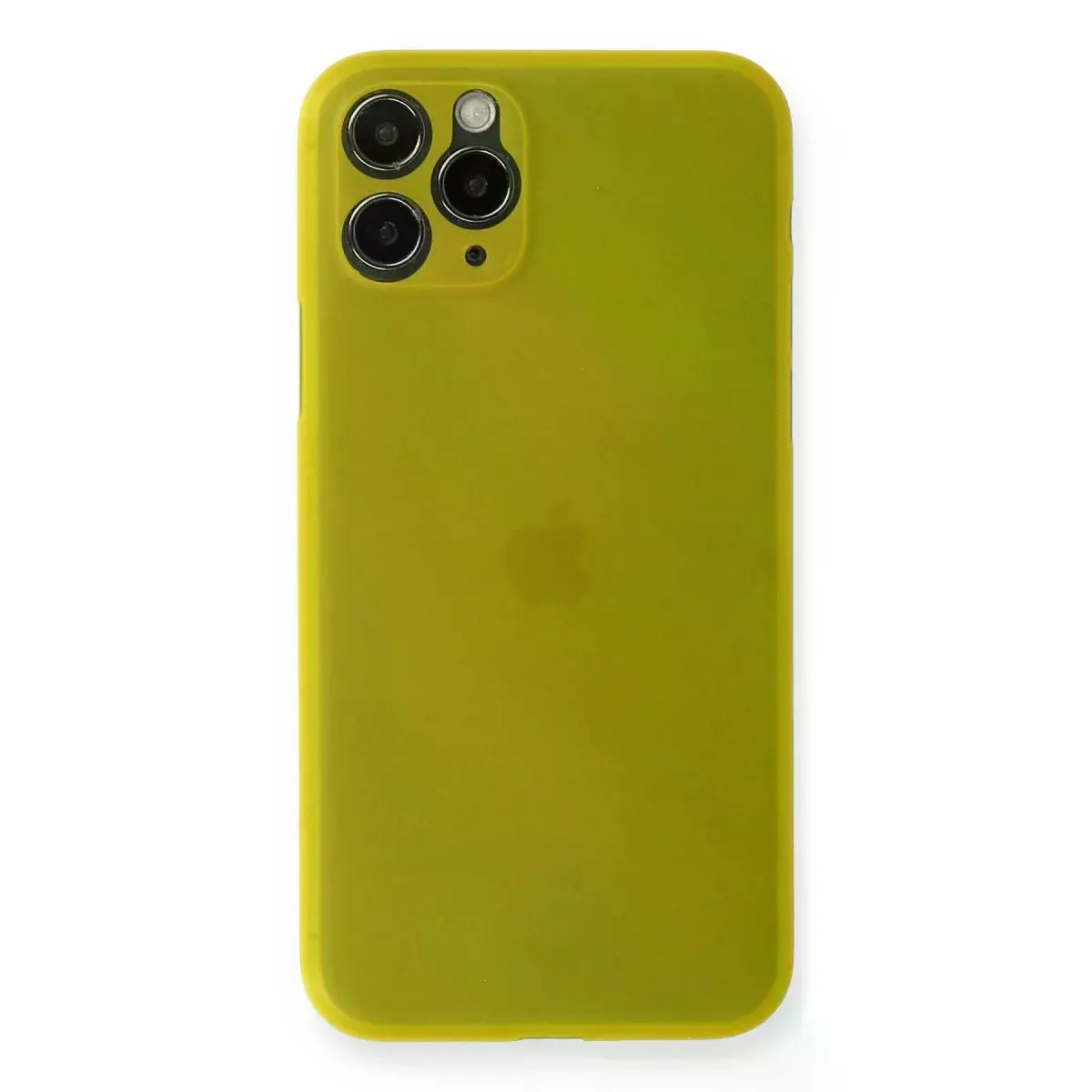 İphone 11 Pro Max Kılıf Pp Ultra İnce Kapak - Sarı