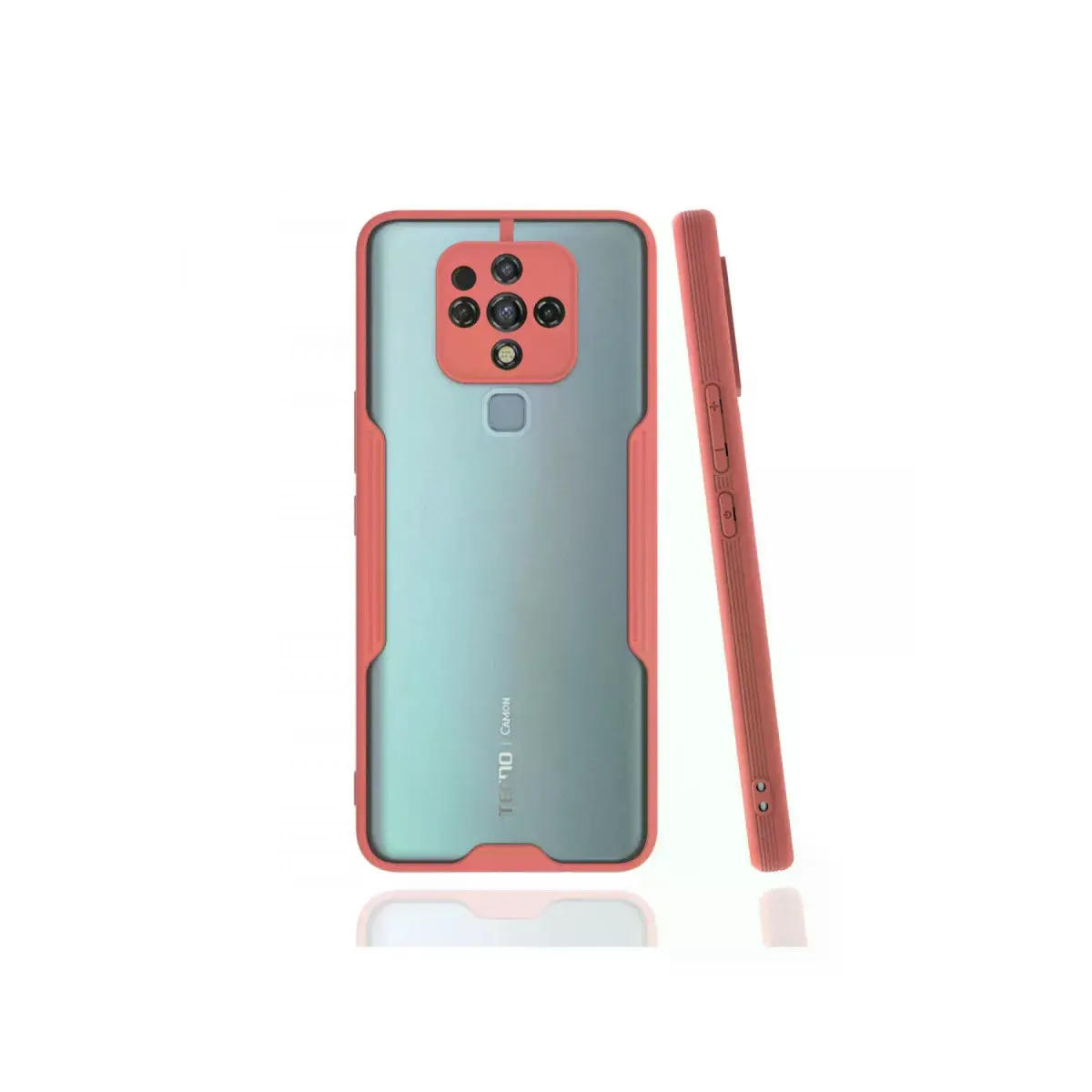 Tecno Camon 16 Kılıf Platin Silikon - Pembe