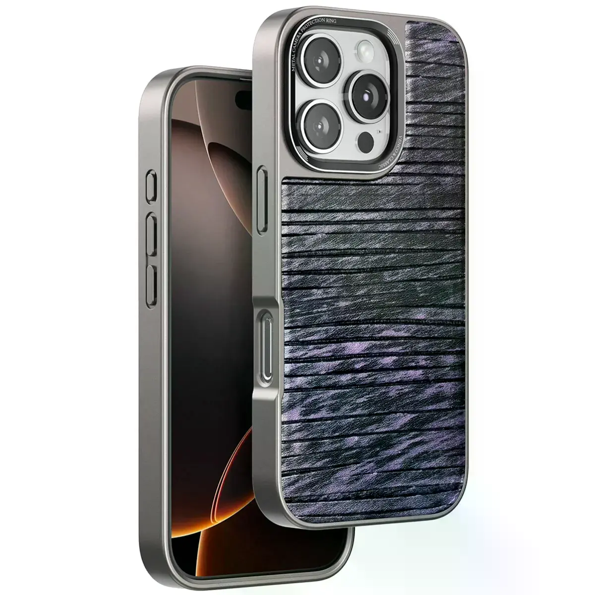 Venco  İphone 16 Pro Wave Kapak - Derin Mor