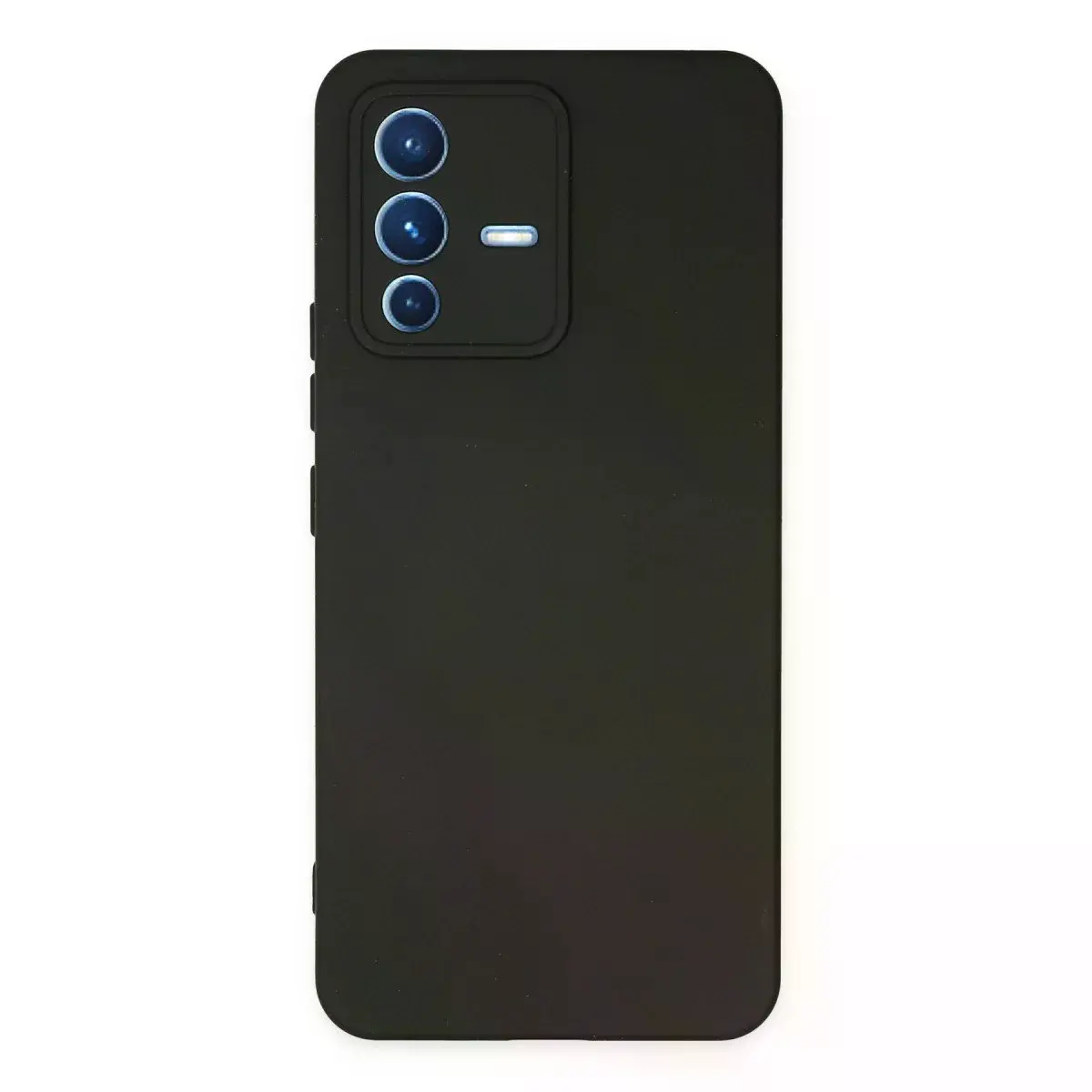 Vivo V23 5g Kılıf Nano İçi Kadife Silikon - Siyah