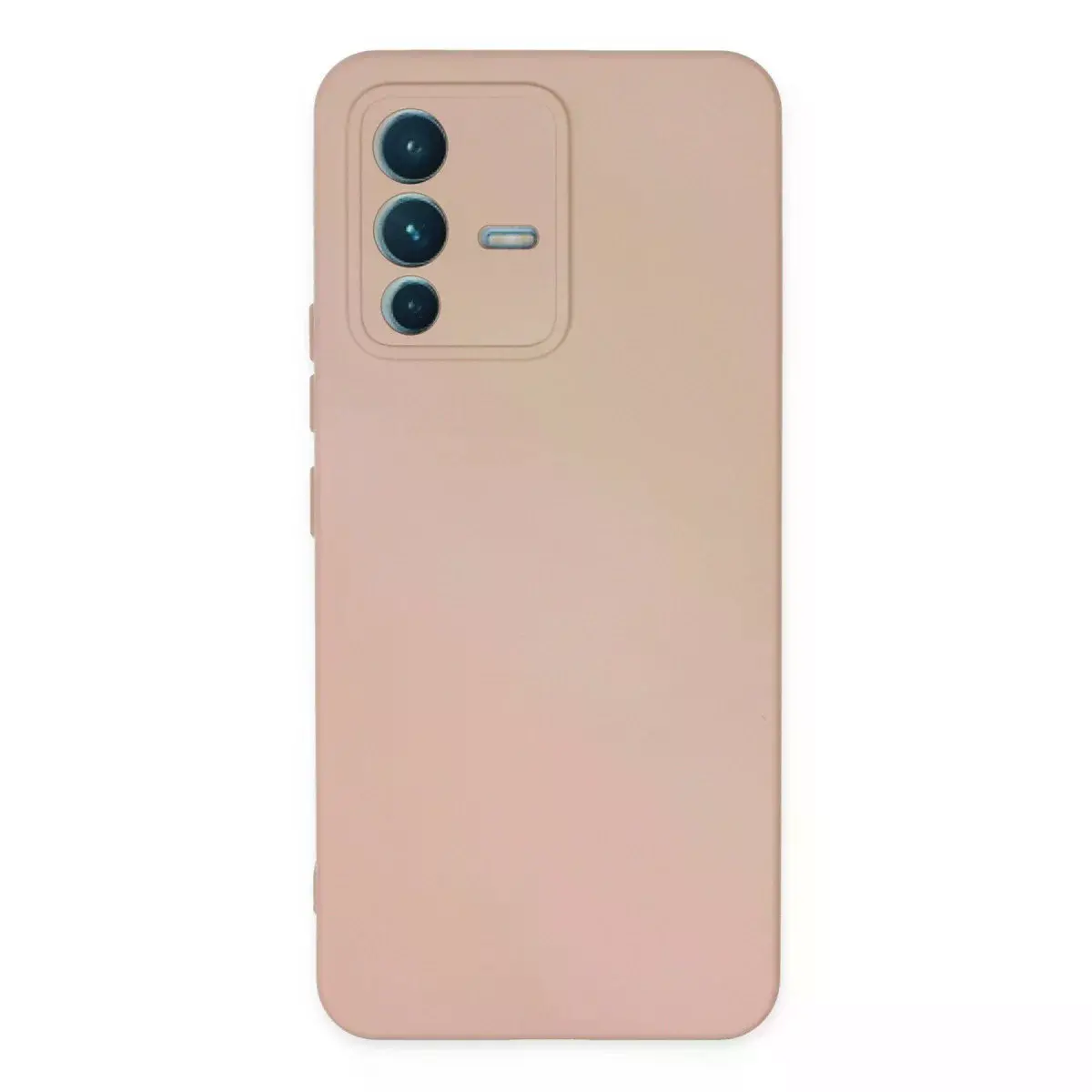 Vivo V23 5g Kılıf Nano İçi Kadife Silikon - Pudra