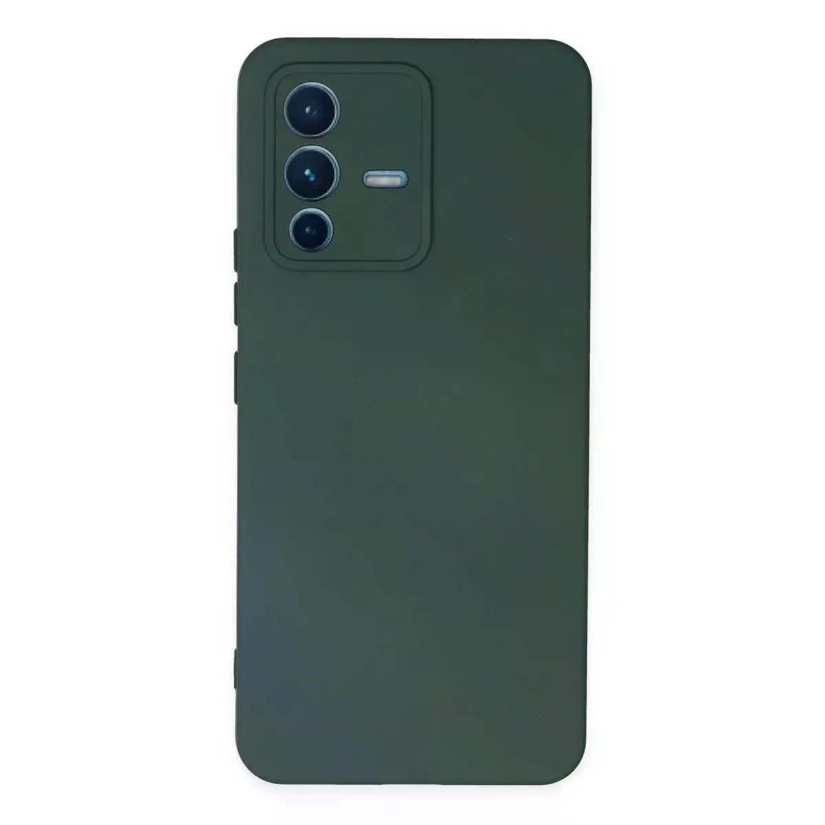 Vivo V23 5g Kılıf Nano İçi Kadife Silikon - Koyu Yeşil