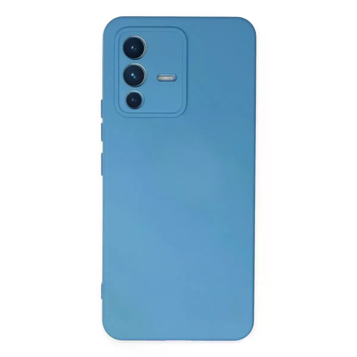 Vivo V23 5g Kılıf Nano İçi Kadife Silikon - Mavi