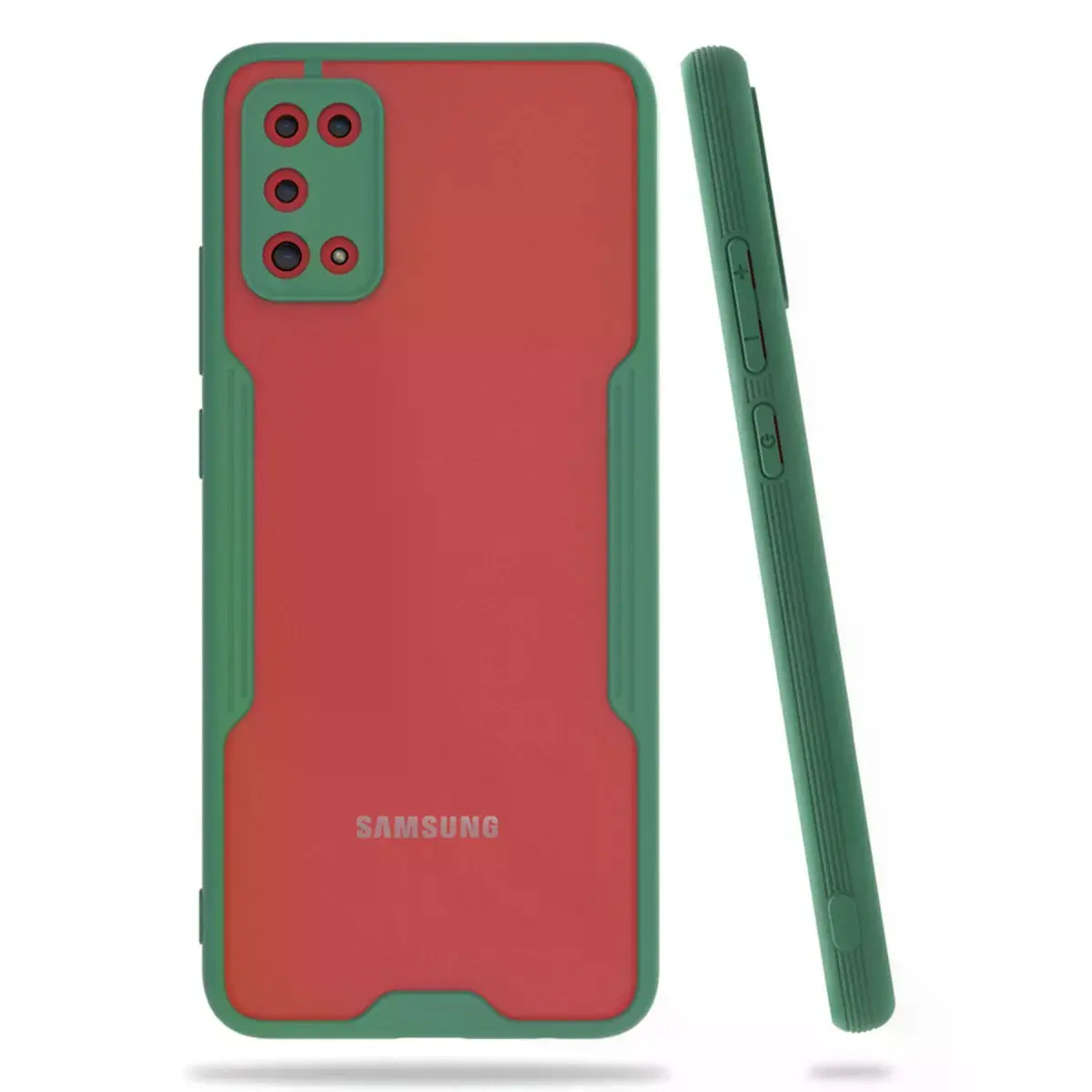 Samsung Galaxy A02s Kılıf Platin Silikon - Yeşil