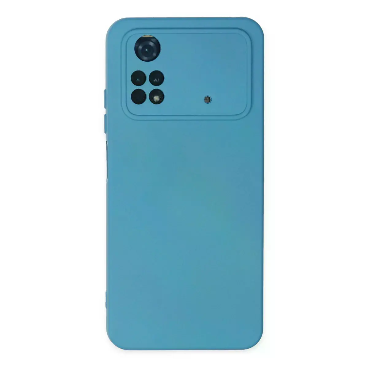 Xiaomi Poco M4 Pro 4g Kılıf Nano İçi Kadife Silikon - Mavi