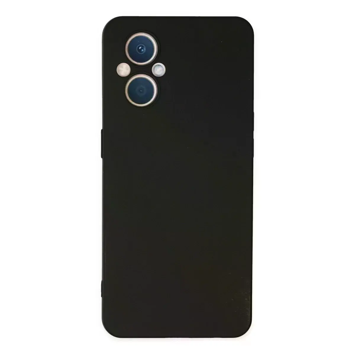 Oppo Reno 7 Lite Kılıf Nano İçi Kadife Silikon - Siyah