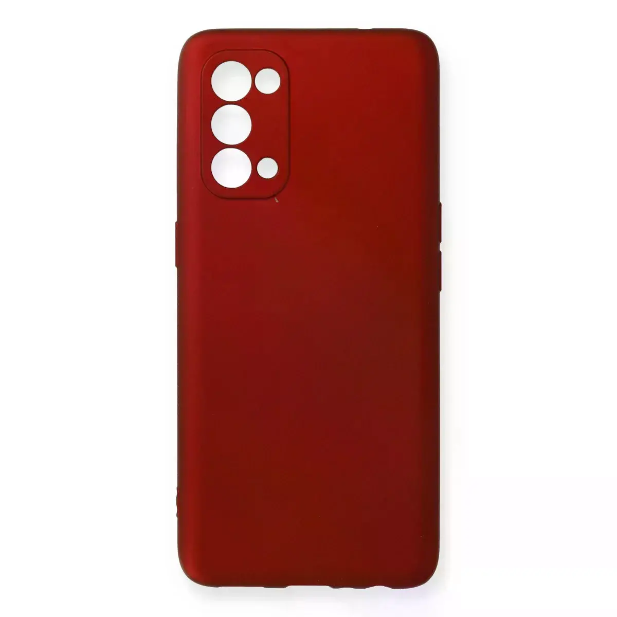Oppo Reno 5 Pro Kılıf First Silikon - Bordo