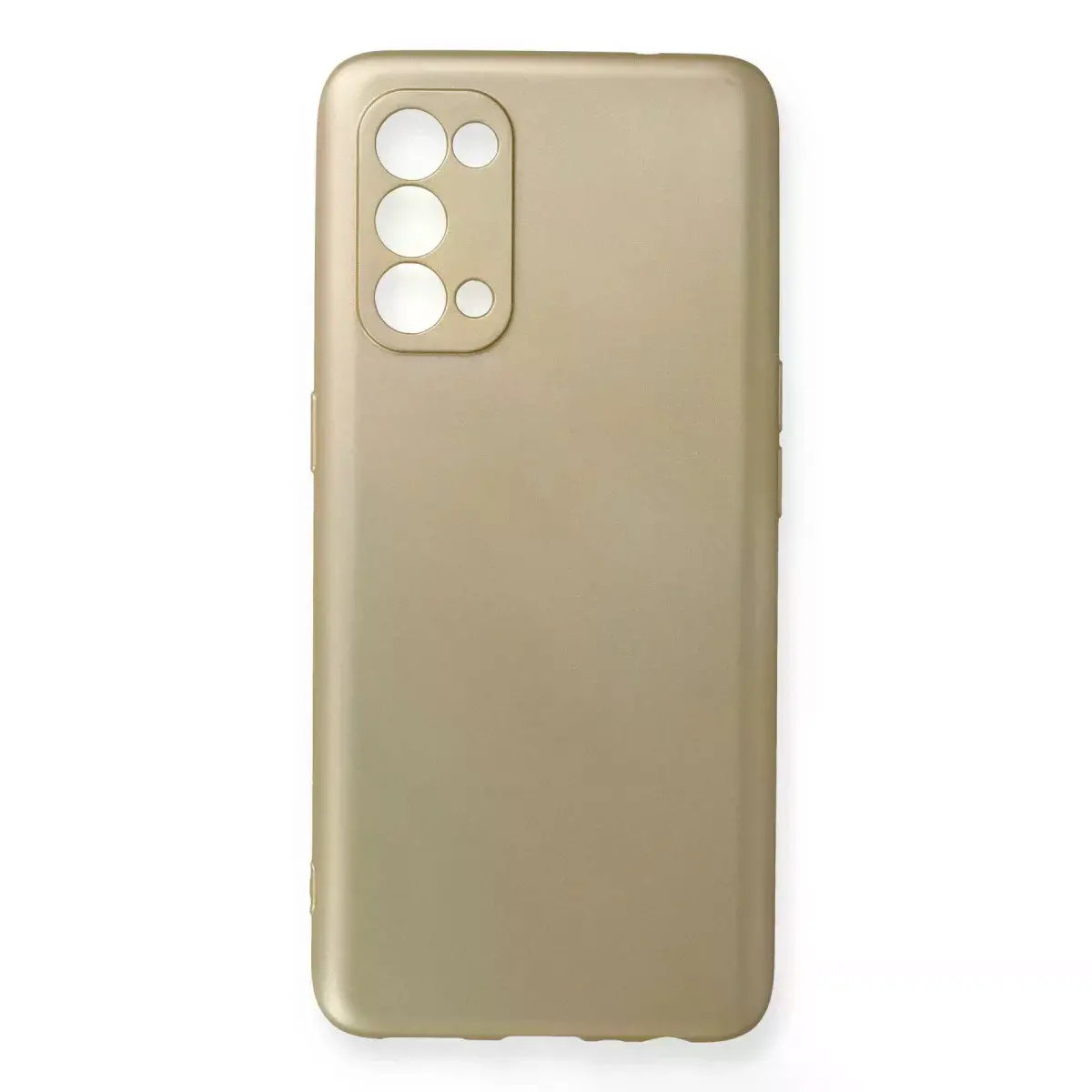 Oppo Reno 5 Pro Kılıf First Silikon - Gold