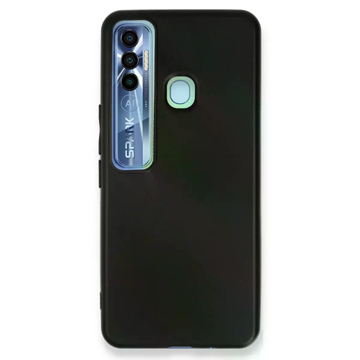 Tecno Spark 7 Pro Kılıf First Silikon - Siyah