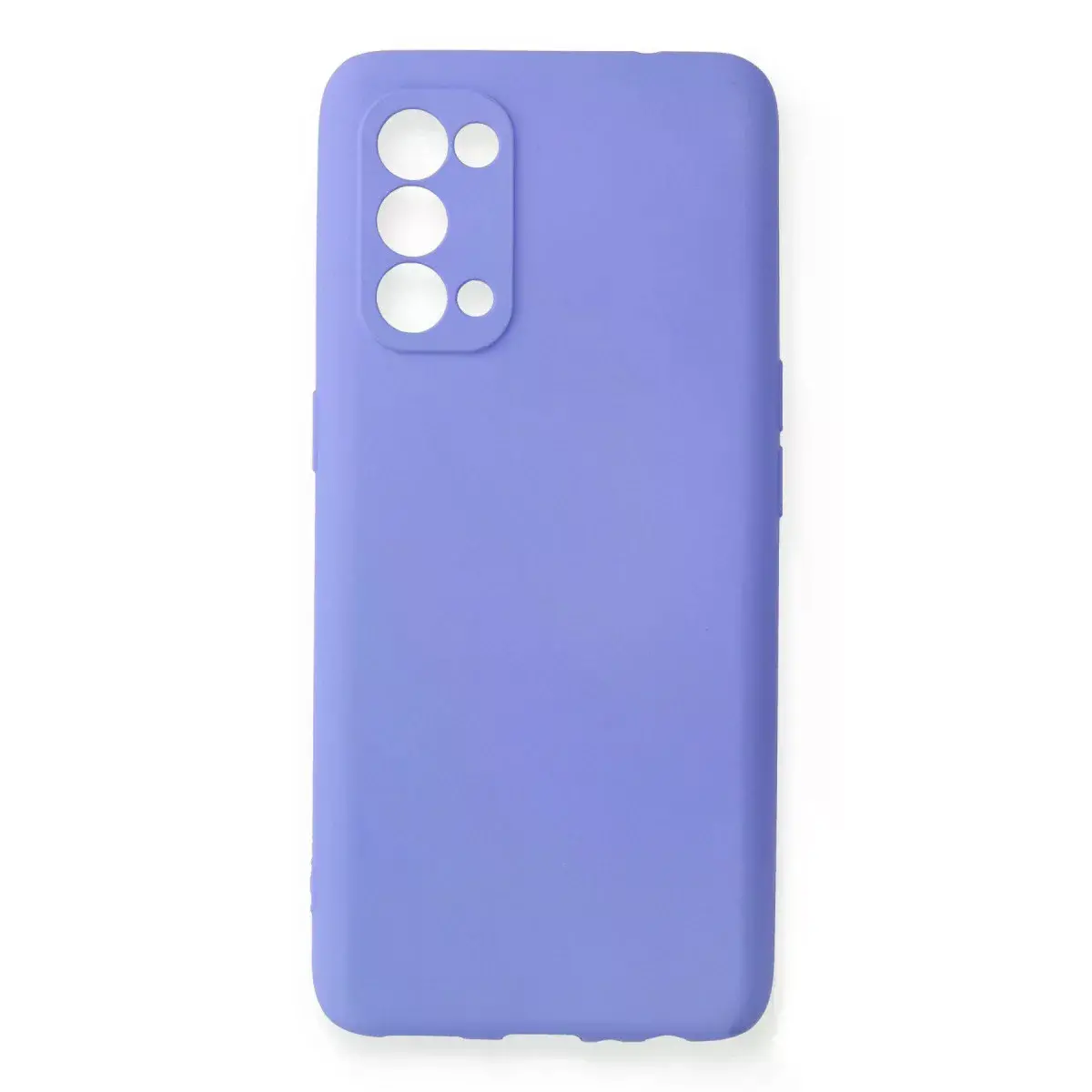 Oppo Reno 5 Kılıf First Silikon - Lila