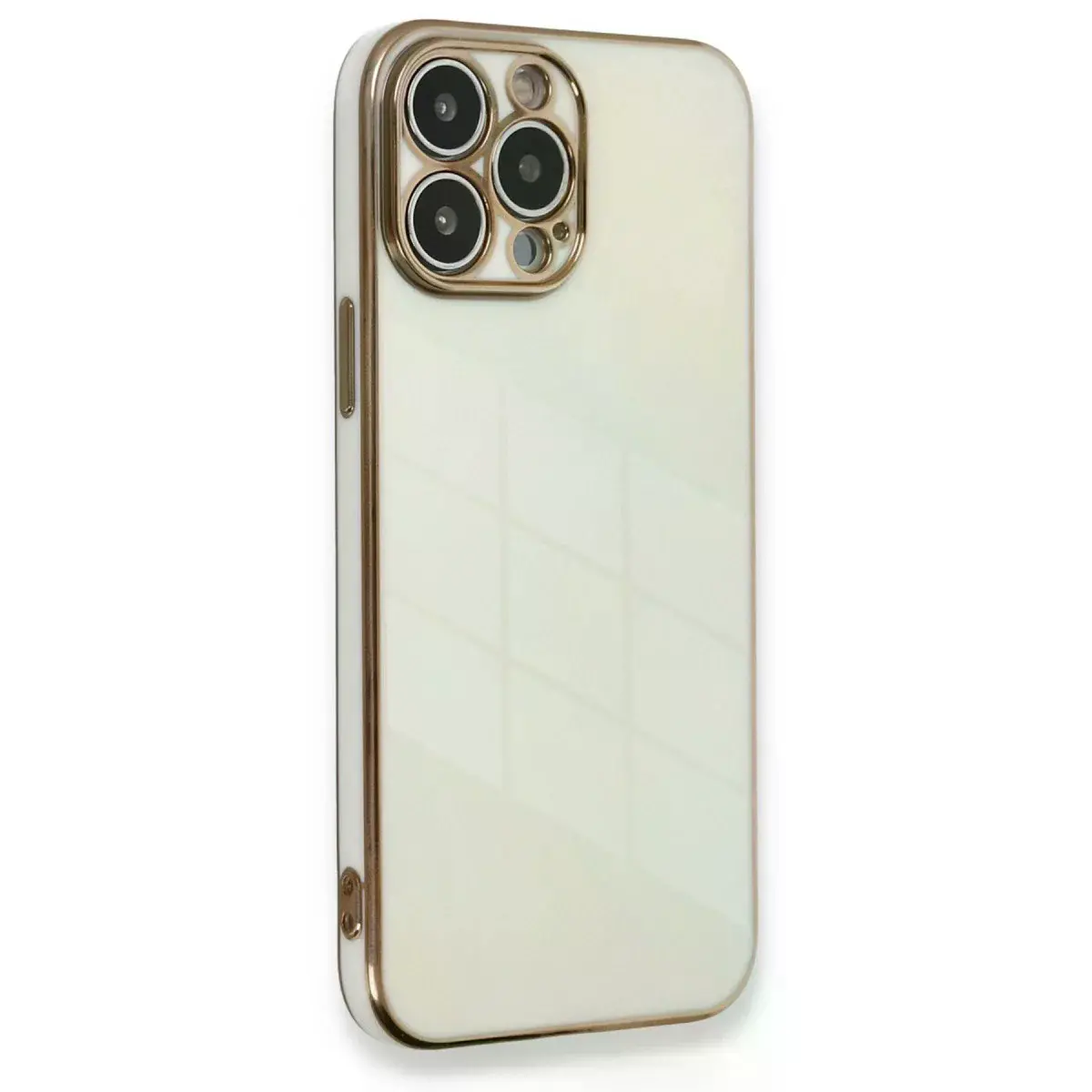 İphone 13 Pro Kılıf Volet Silikon - Beyaz