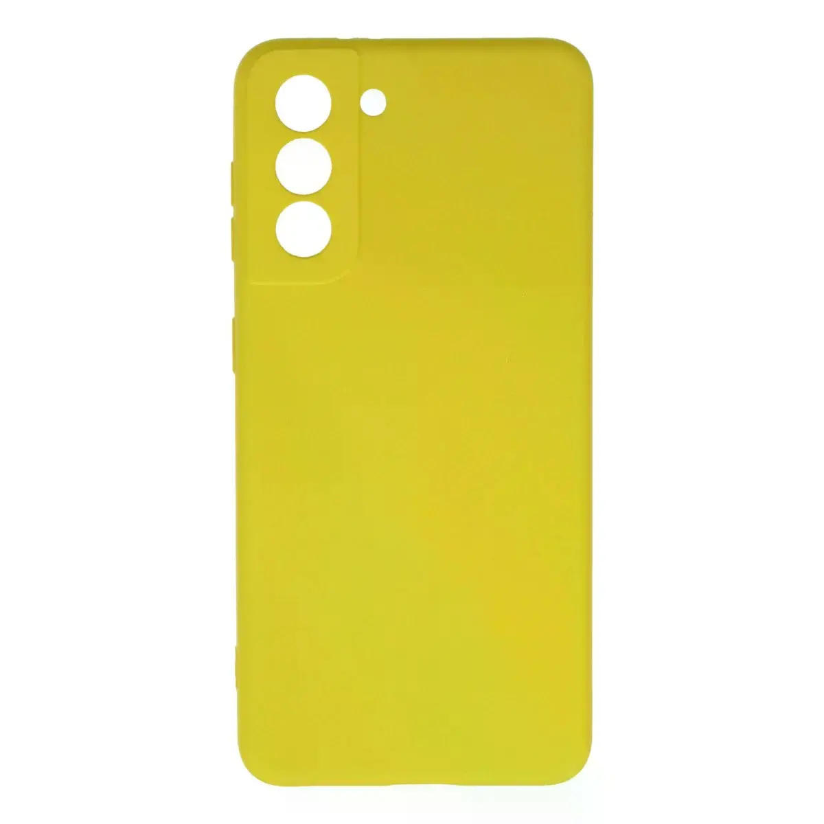 Samsung Galaxy S21 Kılıf Nano İçi Kadife Silikon - Sarı