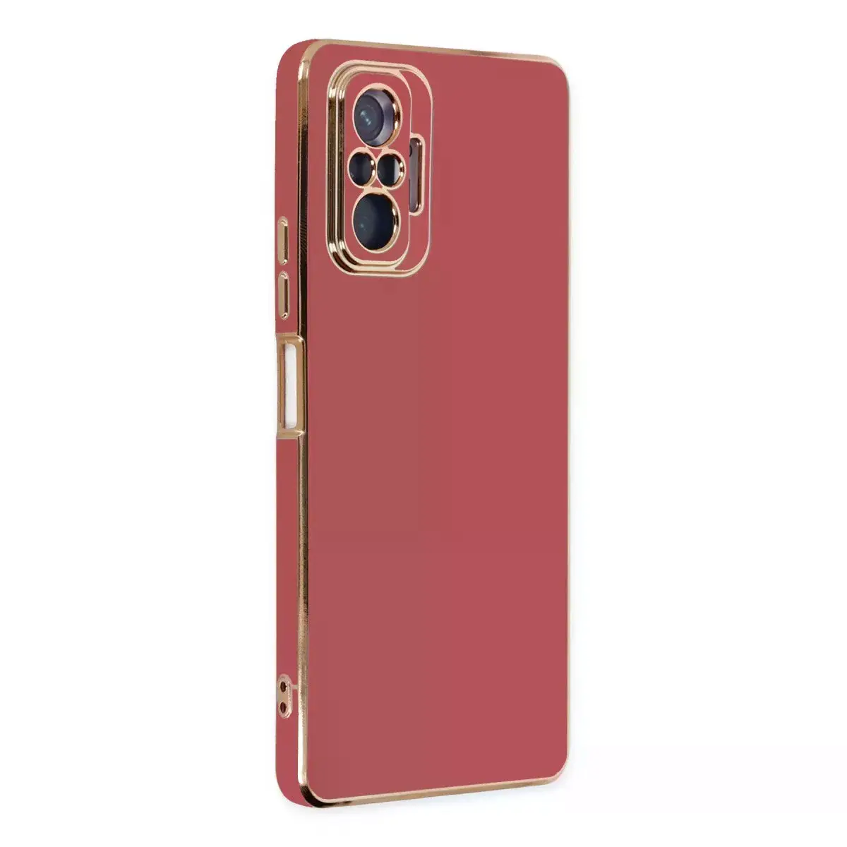 Xiaomi Redmi Note 10 Pro Kılıf Volet Silikon - Kırmızı