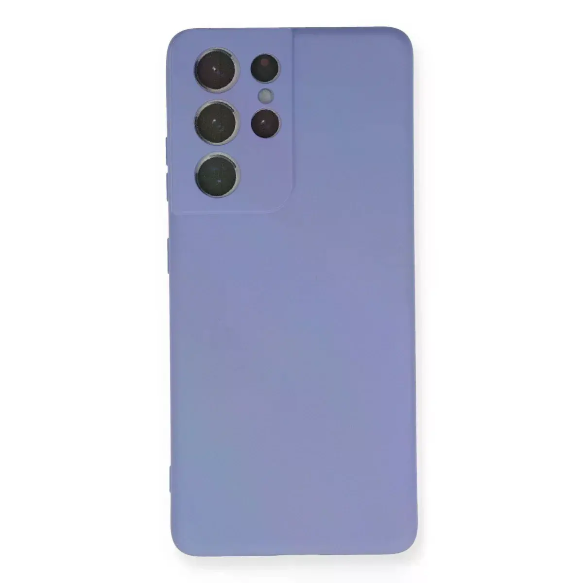 Samsung Galaxy S21 Ultra Kılıf Nano İçi Kadife Silikon - Lila