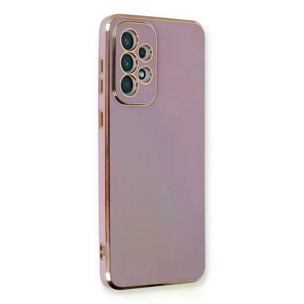 Samsung Galaxy A33 5g Kılıf Volet Silikon - Mor